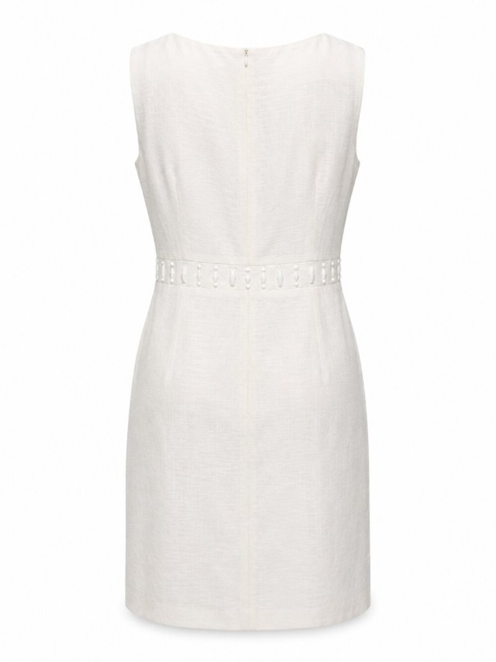 Kasper White Sleeveless Midi Dress Size 14 and 16 NWT - Picture 6 of 7
